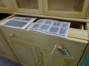 kuchyňská skříňka celomasiv frezovaná detail